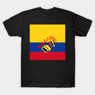 Colombia Vallenato Spanish Teacher Music Hispanic Latino Accordion 201 T-Shirt